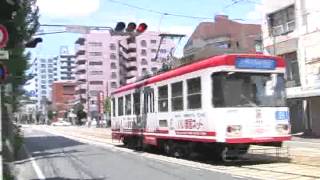 【路面電車動画】熊本市電２７　つりかけの音　８５００形