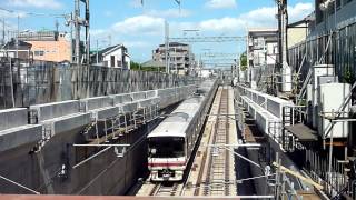 【地下化後】国領駅地上部から　柴崎駅側出口を見る