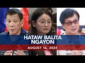 UNTV: Hataw Balita Ngayon | August 16, 2024