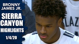 Bronny James, Sierra Canyon duel Jalen Suggs, No. 6 Gonzaga commit in 2020 | Prep Highlights