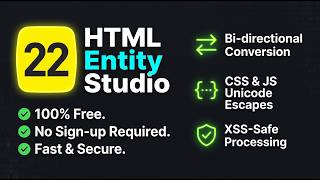 22 Free Offline HTML Entity Encoder Decoder – Convert & Encode HTML Entities Instantly