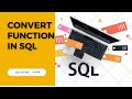 How to Use Convert Function In SQL | Lear SQL Server | @DataScience2023