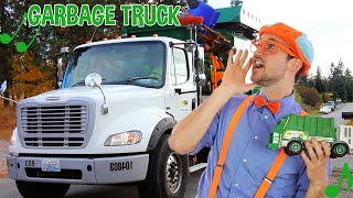 Blippi Garbage Truck Song - Trucks For Kids | Learn About Recycling | Blippi Videos