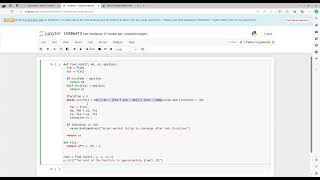 Implementation Of Secant Method In Python