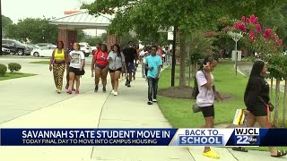 Savannah State University students move in on campus