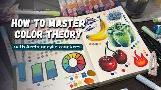 How to MASTER color theory with acrylic markers π¨| EASY Arrtx beginner drawing tutorial ππ«π