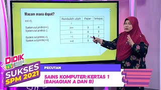 Sukses SPM (2021) - Pecutan | Sains Komputer: Kertas 1 (Bahagian A Dan B)