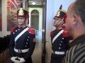 The guards at the Casa Rosada