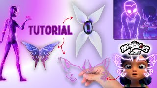 DIY NEW Miraculous Season 6 Chrysalys Butterfly Brooch, Ultra Akuma \u0026 Akumatization Mask