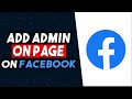 How To Add Admin On Facebook Page 2026 (BEST WAY)