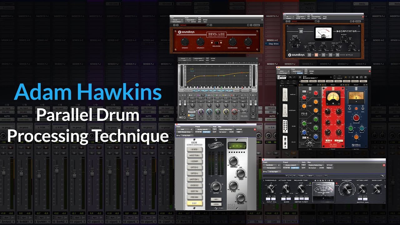 Drums Parallel Drum Processing Adding Compression Distortion With
