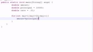Java Programming Tutorial 23 Compound Interest Program