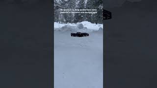 Fly HoverAir X1 flying camera/drone on snow in the Swedish winter #hoverairx1 #snow #winter #drone