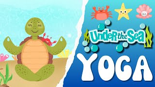 Under the Sea Yoga | Calming yoga for Kids | PE Cool Down | Brain Break | Kids Yoga
