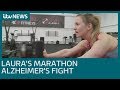 Laura's marathon Alzheimer's fight | ITV News