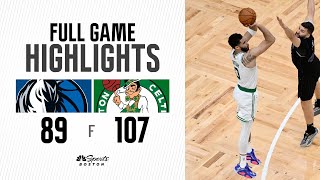 FULL GAME HIGHLIGHTS: Celtics take Game 1 of NBA Finals with 107-89 blowout win