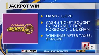 Durham man wins Cash 5 jackpot worth $345,000+