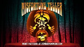 Misfortune Teller Pumpkin Pattern by ZombiePumpkins.com