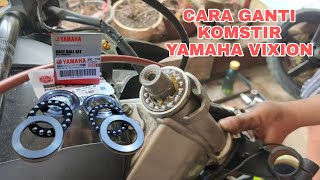 CARA GANTI KOMSTIR DAN REBOUND SHOCH YAMAHA VIXION