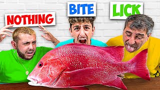 EXTREME Bite, Lick or Nothing Food Challenge! *GROSS*