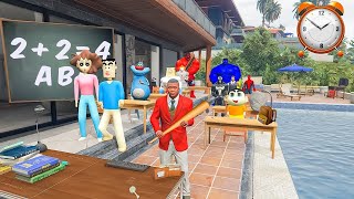 GTA 5: Franklin takes Tution for Shinchan and Friends in GTA5!