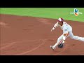 20130811 cpbl 象vs獅 2上 劉育辰漂亮處理內野彈跳球和高國慶合作無間