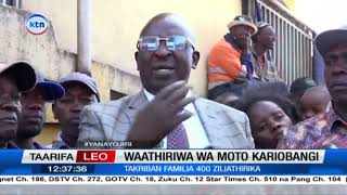 Afueni kwa waathiriwa wa moto mtaa wa Kariobangi baada ya kupokea msaada wa kifedha