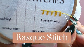 Basque Stitch Step-By-Step Embroidery Tutorial For Beginners