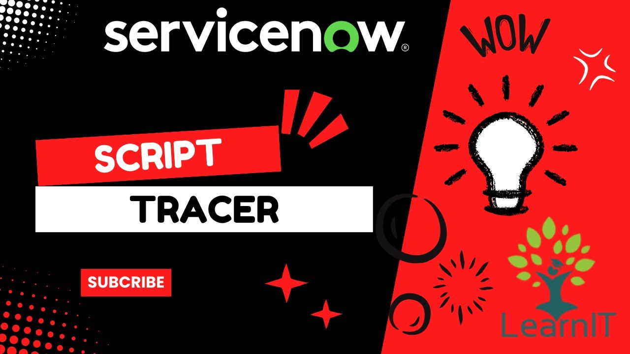Script Tracer Script Debugger Servicenow Youtube