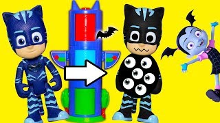 Vampirina and PJ Masks Play with the Silly Spooky Transforming Towers