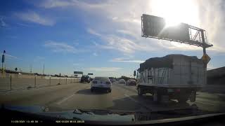 [4k] 110 s. freeway sunny day on downtown Los Angeles 😎