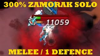 300% Zamorak Solo (1 Defence with melee)