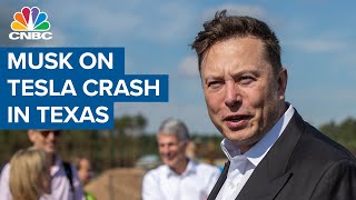 Elon Musk says autopilot wasn't enabled during Tesla crash in Texas