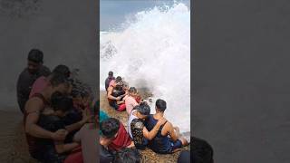 দীঘার বর্ষসেরা জলোচ্ছ্বাস 🌊 😲 #sea #beach #waves #viralshorts #views