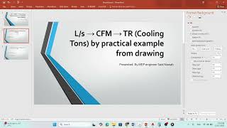 L/s to CFM to TR Calculation | Complete HVAC Conversion Guide with Practical Example