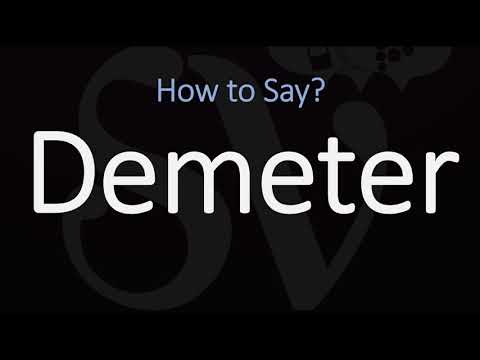 How do you say Demeter in Greek?