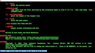 Count Words Lines and Character in a file Linux Shell Script Tutorial