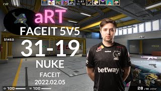 【CSGO POV】FURIA | arT (31-19) (NUKE) @ FACEIT 5V5 2022.02.05 | LIM-CSGO POV