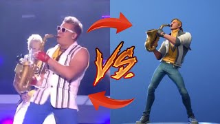 *ALL NEW* Fortnite Emotes IN REAL LIFE! (Epic Sax Guy, Showstopper, Spike it, and More!)