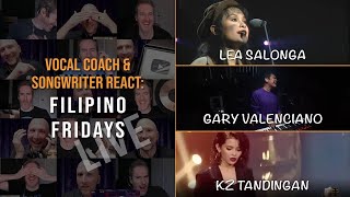 Filipino Fridays #001: Vocal Coach & Songwriter React to Lea Salonga, Gary Valenciano & KZ Tandingan