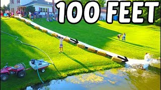 Giant Backyard Waterslide 100 Feet Giant Backyard Waterslide 100 Feet