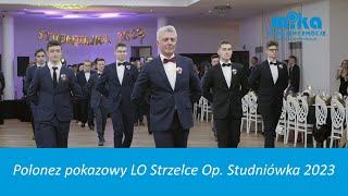 Polonez pokazowy podczas Studniówki 2023 - LO Strzelce Opolskie