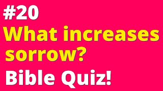 Bible Quiz | 20 Varied and Uncommon Questions from the Bible