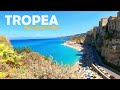 Tropea, Calabria, Italy - 2022 Walking Tour in 4K - Beach, Sea Caves, and Panoramic Views