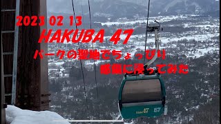 2023年2月13日　HAKUBA47　今シーズン初めて奥美濃から飛び出した！