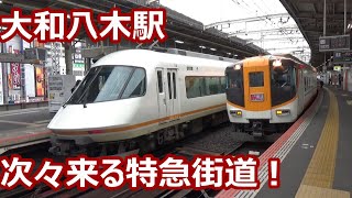 【しまかぜ連続到着！】近鉄大阪線 大和八木駅 特急だらけの発着集！【50000系しまかぜ・21000系アーバンライナー・サニーカー・・・】