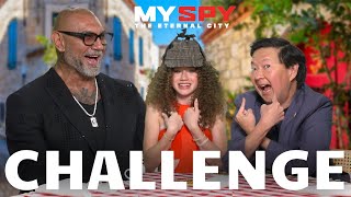 Dave Bautista, Chloe Coleman \u0026 Ken Jeong Play 'Who Said It?' | My Spy: The Eternal City Challenge