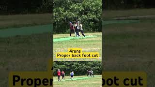 Proper cut shot on back foot #backfootpunch #backgroundmusic #backtobasics #cricket