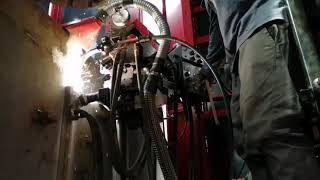 Vertical welding electro gas New machine