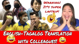 English-Tagalog Translation with Pinas Cargo Colleagues || #comedy #entertainment #laftrip